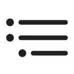 Text Bullet List Tree SVG Icon